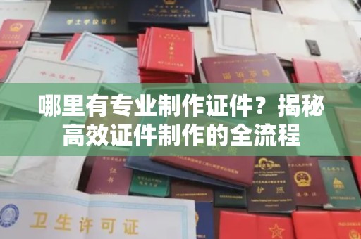 辛集哪里有专业制作证件？揭秘高效证件制作的全流程